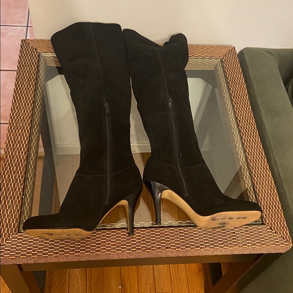 Nine West Black Suede Over-the-Knee Boots - Picture 4 of 7